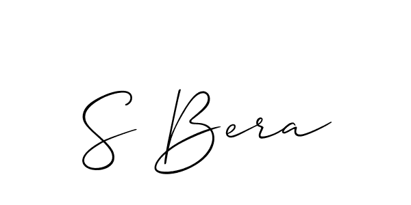 Also You can easily find your signature by using the search form. We will create S Bera name handwritten signature images for you free of cost using Allison_Script sign style. S Bera signature style 2 images and pictures png