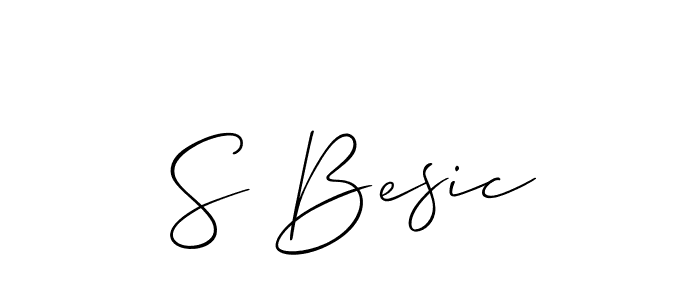 How to Draw S Besic signature style? Allison_Script is a latest design signature styles for name S Besic. S Besic signature style 2 images and pictures png