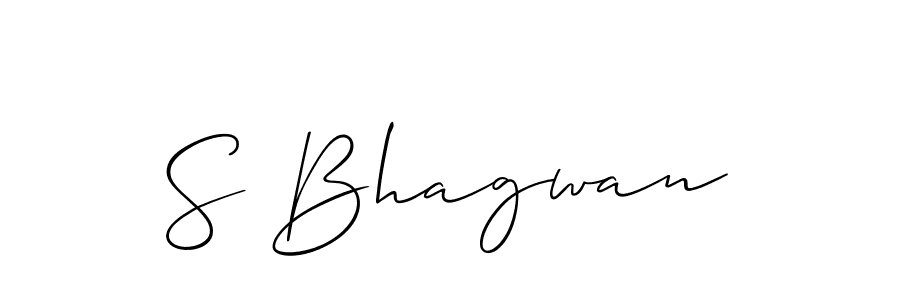 Also we have S Bhagwan name is the best signature style. Create professional handwritten signature collection using Allison_Script autograph style. S Bhagwan signature style 2 images and pictures png