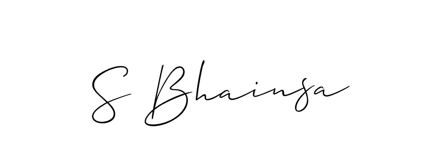 This is the best signature style for the S Bhainsa name. Also you like these signature font (Allison_Script). Mix name signature. S Bhainsa signature style 2 images and pictures png