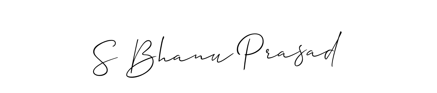 Similarly Allison_Script is the best handwritten signature design. Signature creator online .You can use it as an online autograph creator for name S Bhanu Prasad. S Bhanu Prasad signature style 2 images and pictures png