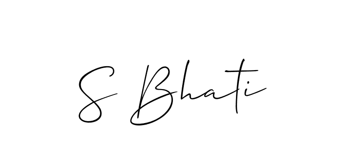 This is the best signature style for the S Bhati name. Also you like these signature font (Allison_Script). Mix name signature. S Bhati signature style 2 images and pictures png