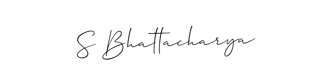 Make a beautiful signature design for name S Bhattacharya. Use this online signature maker to create a handwritten signature for free. S Bhattacharya signature style 2 images and pictures png