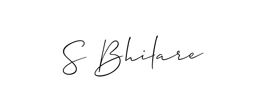 Create a beautiful signature design for name S Bhilare. With this signature (Allison_Script) fonts, you can make a handwritten signature for free. S Bhilare signature style 2 images and pictures png