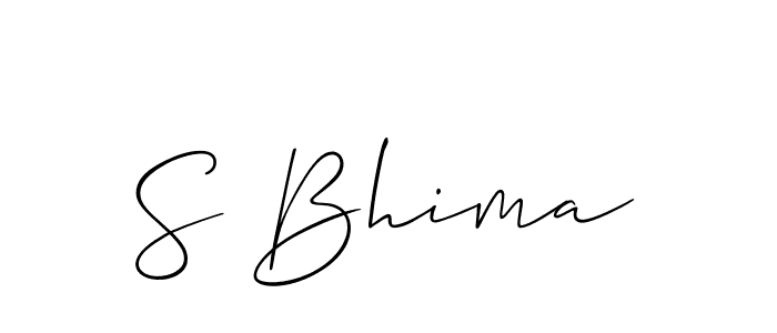 How to Draw S Bhima signature style? Allison_Script is a latest design signature styles for name S Bhima. S Bhima signature style 2 images and pictures png