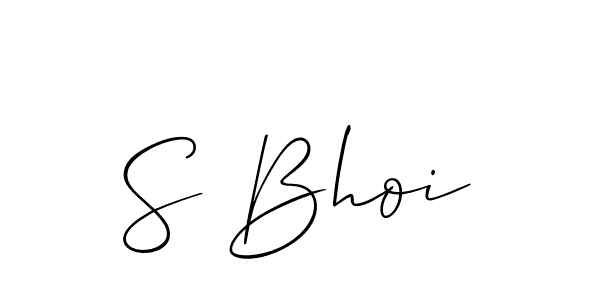 How to make S Bhoi signature? Allison_Script is a professional autograph style. Create handwritten signature for S Bhoi name. S Bhoi signature style 2 images and pictures png