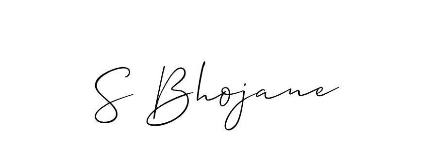 How to make S Bhojane signature? Allison_Script is a professional autograph style. Create handwritten signature for S Bhojane name. S Bhojane signature style 2 images and pictures png