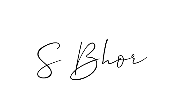 It looks lik you need a new signature style for name S Bhor. Design unique handwritten (Allison_Script) signature with our free signature maker in just a few clicks. S Bhor signature style 2 images and pictures png