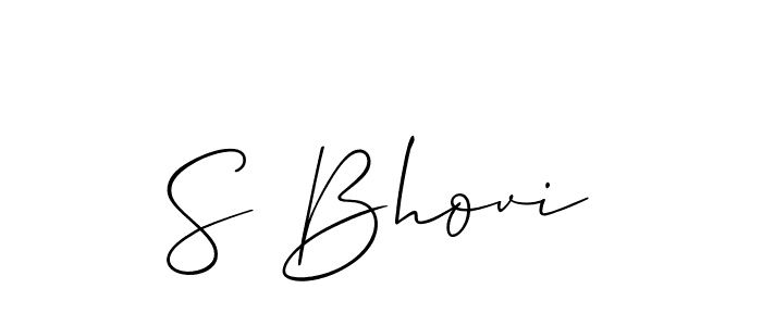 if you are searching for the best signature style for your name S Bhovi. so please give up your signature search. here we have designed multiple signature styles  using Allison_Script. S Bhovi signature style 2 images and pictures png