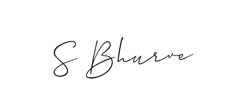 Also we have S Bhurve name is the best signature style. Create professional handwritten signature collection using Allison_Script autograph style. S Bhurve signature style 2 images and pictures png
