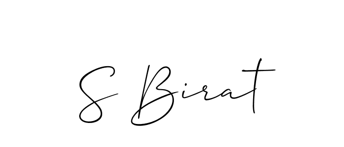 Make a beautiful signature design for name S Birat. Use this online signature maker to create a handwritten signature for free. S Birat signature style 2 images and pictures png