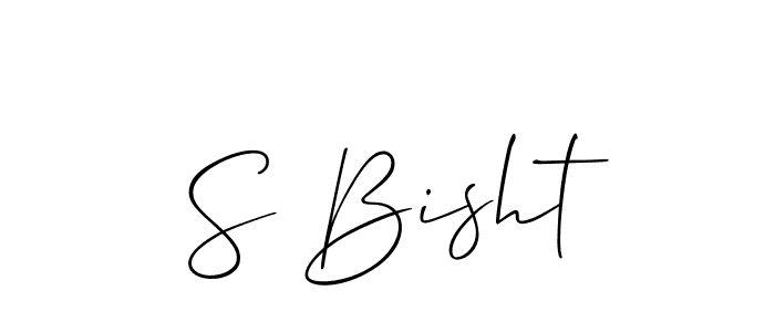 S Bisht stylish signature style. Best Handwritten Sign (Allison_Script) for my name. Handwritten Signature Collection Ideas for my name S Bisht. S Bisht signature style 2 images and pictures png
