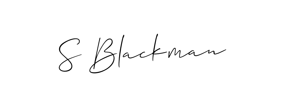 Best and Professional Signature Style for S Blackman. Allison_Script Best Signature Style Collection. S Blackman signature style 2 images and pictures png