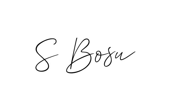 Make a beautiful signature design for name S Bosu. Use this online signature maker to create a handwritten signature for free. S Bosu signature style 2 images and pictures png