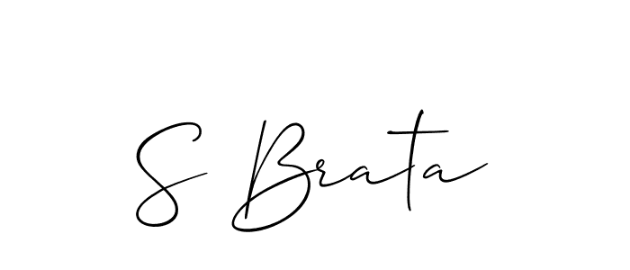 Make a short S Brata signature style. Manage your documents anywhere anytime using Allison_Script. Create and add eSignatures, submit forms, share and send files easily. S Brata signature style 2 images and pictures png