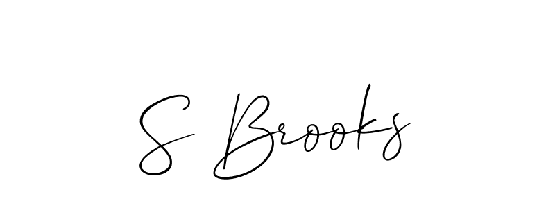 Use a signature maker to create a handwritten signature online. With this signature software, you can design (Allison_Script) your own signature for name S Brooks. S Brooks signature style 2 images and pictures png
