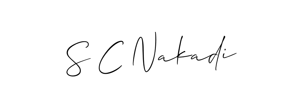 Check out images of Autograph of S C Nakadi name. Actor S C Nakadi Signature Style. Allison_Script is a professional sign style online. S C Nakadi signature style 2 images and pictures png