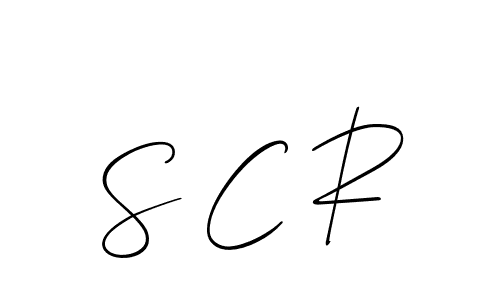 You should practise on your own different ways (Allison_Script) to write your name (S C R) in signature. don't let someone else do it for you. S C R signature style 2 images and pictures png