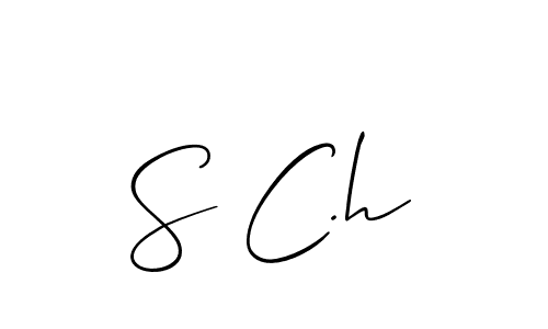 This is the best signature style for the S C.h name. Also you like these signature font (Allison_Script). Mix name signature. S C.h signature style 2 images and pictures png