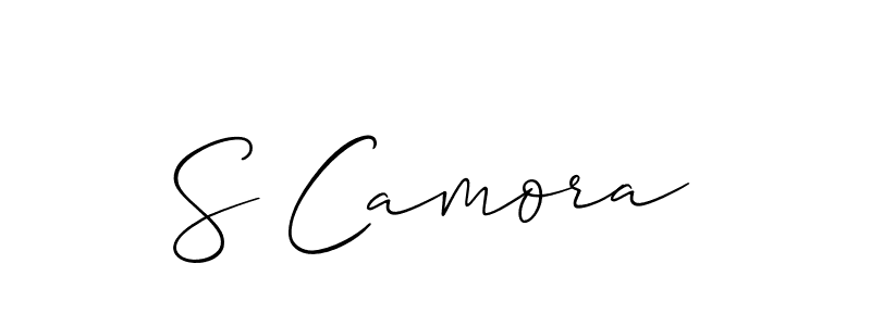 Also You can easily find your signature by using the search form. We will create S Camora name handwritten signature images for you free of cost using Allison_Script sign style. S Camora signature style 2 images and pictures png