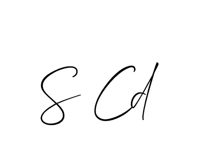 Similarly Allison_Script is the best handwritten signature design. Signature creator online .You can use it as an online autograph creator for name S Cd. S Cd signature style 2 images and pictures png