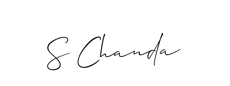 Make a beautiful signature design for name S Chanda. Use this online signature maker to create a handwritten signature for free. S Chanda signature style 2 images and pictures png