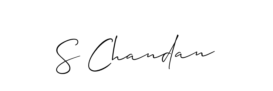 How to Draw S Chandan signature style? Allison_Script is a latest design signature styles for name S Chandan. S Chandan signature style 2 images and pictures png