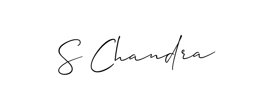 if you are searching for the best signature style for your name S Chandra. so please give up your signature search. here we have designed multiple signature styles  using Allison_Script. S Chandra signature style 2 images and pictures png