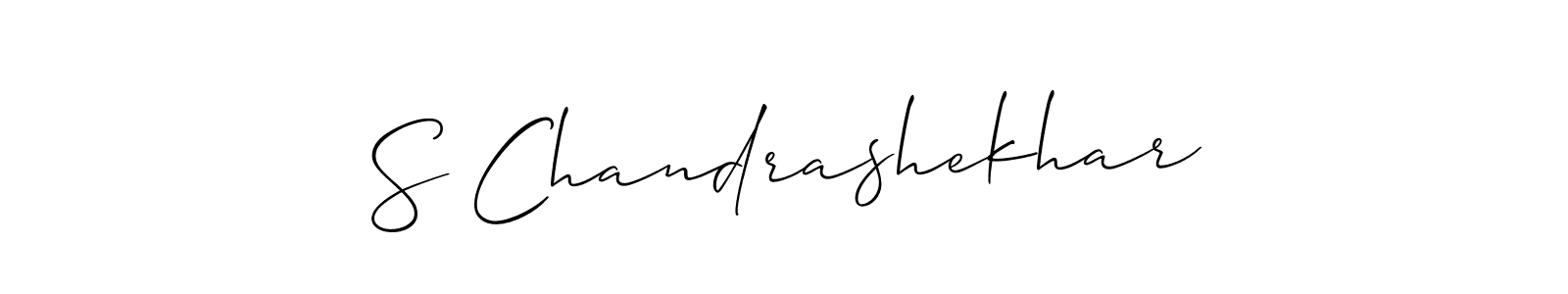 Make a short S Chandrashekhar signature style. Manage your documents anywhere anytime using Allison_Script. Create and add eSignatures, submit forms, share and send files easily. S Chandrashekhar signature style 2 images and pictures png