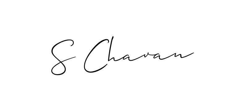 Allison_Script is a professional signature style that is perfect for those who want to add a touch of class to their signature. It is also a great choice for those who want to make their signature more unique. Get S Chavan name to fancy signature for free. S Chavan signature style 2 images and pictures png