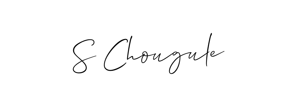 Make a short S Chougule signature style. Manage your documents anywhere anytime using Allison_Script. Create and add eSignatures, submit forms, share and send files easily. S Chougule signature style 2 images and pictures png