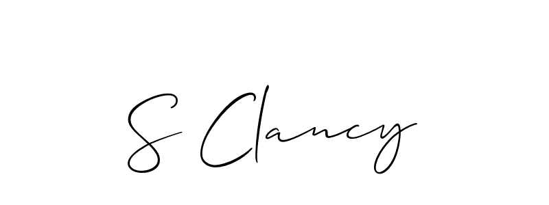 You can use this online signature creator to create a handwritten signature for the name S Clancy. This is the best online autograph maker. S Clancy signature style 2 images and pictures png