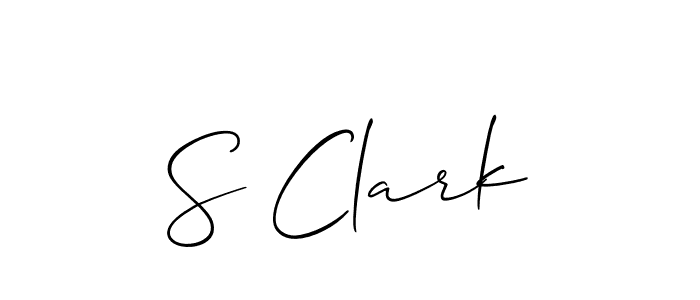 Also You can easily find your signature by using the search form. We will create S Clark name handwritten signature images for you free of cost using Allison_Script sign style. S Clark signature style 2 images and pictures png