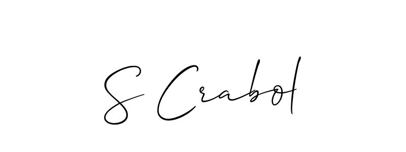 Create a beautiful signature design for name S Crabol. With this signature (Allison_Script) fonts, you can make a handwritten signature for free. S Crabol signature style 2 images and pictures png