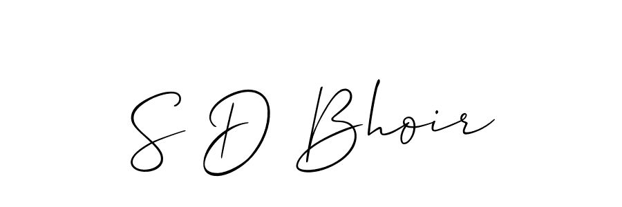 Best and Professional Signature Style for S D Bhoir. Allison_Script Best Signature Style Collection. S D Bhoir signature style 2 images and pictures png