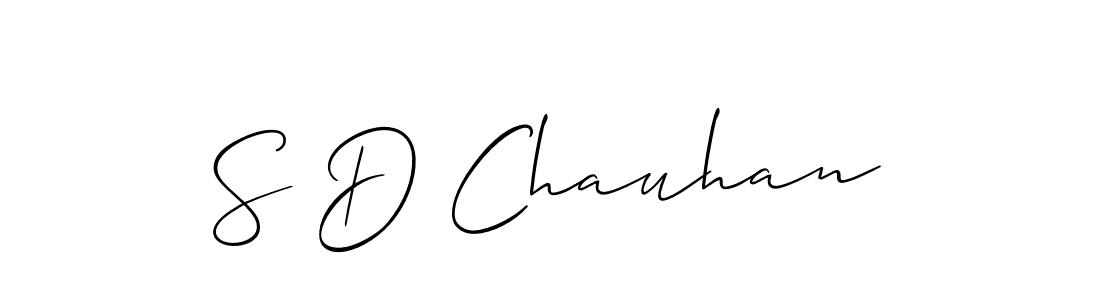 Design your own signature with our free online signature maker. With this signature software, you can create a handwritten (Allison_Script) signature for name S D Chauhan. S D Chauhan signature style 2 images and pictures png