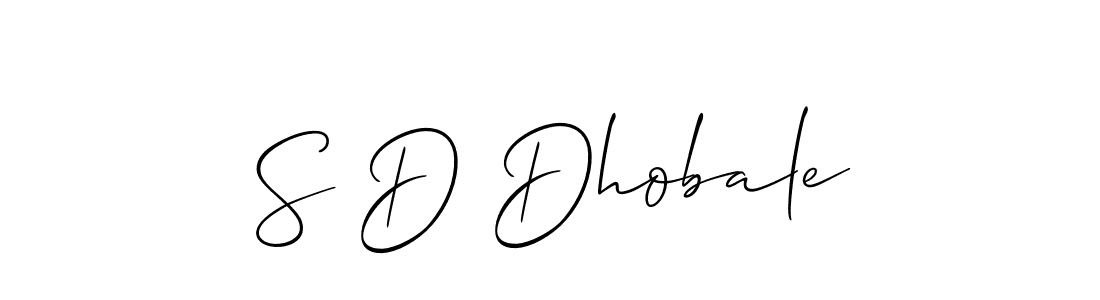 S D Dhobale stylish signature style. Best Handwritten Sign (Allison_Script) for my name. Handwritten Signature Collection Ideas for my name S D Dhobale. S D Dhobale signature style 2 images and pictures png