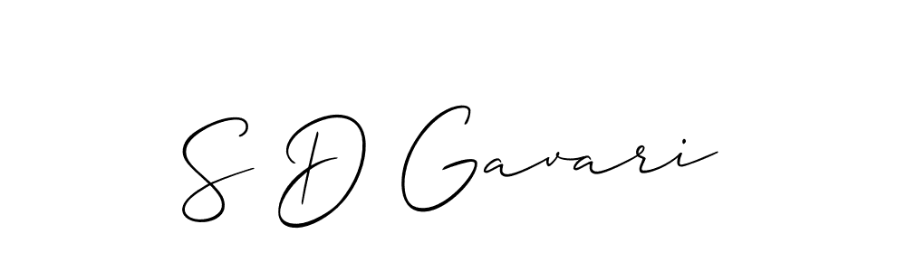 How to Draw S D Gavari signature style? Allison_Script is a latest design signature styles for name S D Gavari. S D Gavari signature style 2 images and pictures png