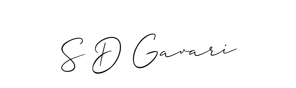 How to Draw S D Gavari signature style? Allison_Script is a latest design signature styles for name S D Gavari. S D Gavari signature style 2 images and pictures png