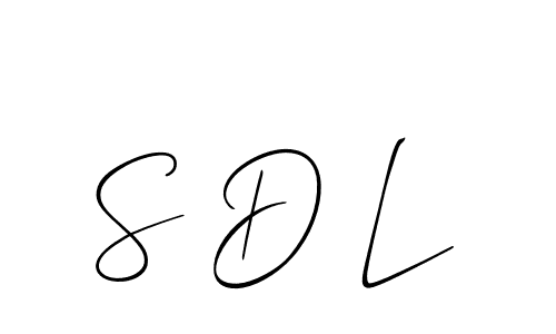 Best and Professional Signature Style for S D L. Allison_Script Best Signature Style Collection. S D L signature style 2 images and pictures png