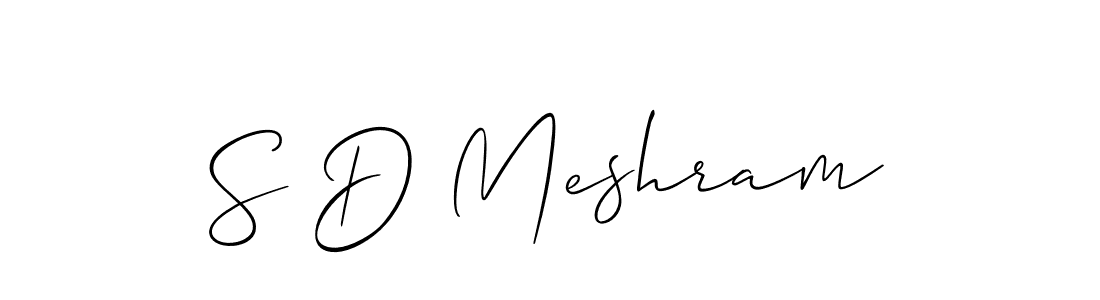 Make a beautiful signature design for name S D Meshram. Use this online signature maker to create a handwritten signature for free. S D Meshram signature style 2 images and pictures png