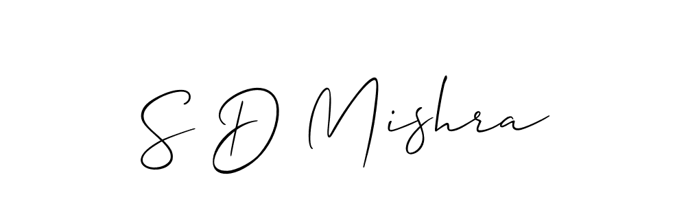 Design your own signature with our free online signature maker. With this signature software, you can create a handwritten (Allison_Script) signature for name S D Mishra. S D Mishra signature style 2 images and pictures png