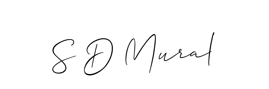 Check out images of Autograph of S D Mural name. Actor S D Mural Signature Style. Allison_Script is a professional sign style online. S D Mural signature style 2 images and pictures png