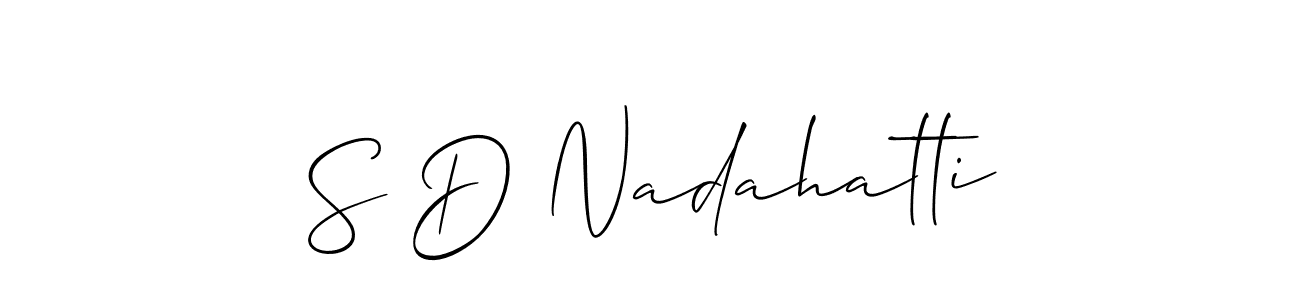 Here are the top 10 professional signature styles for the name S D Nadahatti. These are the best autograph styles you can use for your name. S D Nadahatti signature style 2 images and pictures png