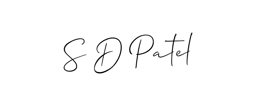 Best and Professional Signature Style for S D Patel. Allison_Script Best Signature Style Collection. S D Patel signature style 2 images and pictures png