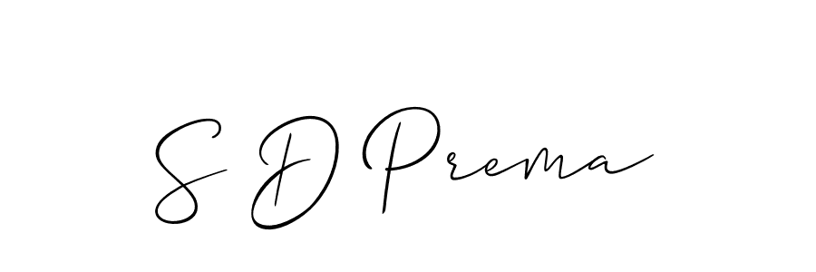 You should practise on your own different ways (Allison_Script) to write your name (S D Prema) in signature. don't let someone else do it for you. S D Prema signature style 2 images and pictures png