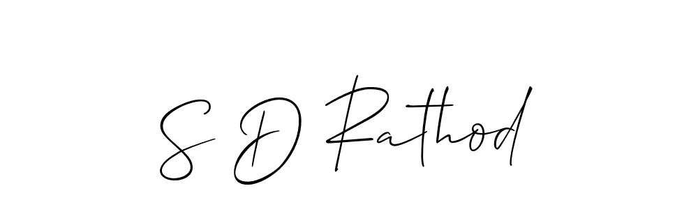 Create a beautiful signature design for name S D Rathod. With this signature (Allison_Script) fonts, you can make a handwritten signature for free. S D Rathod signature style 2 images and pictures png