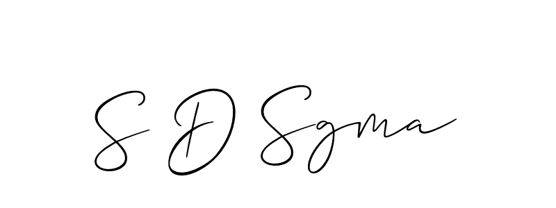 How to Draw S D Sgma signature style? Allison_Script is a latest design signature styles for name S D Sgma. S D Sgma signature style 2 images and pictures png