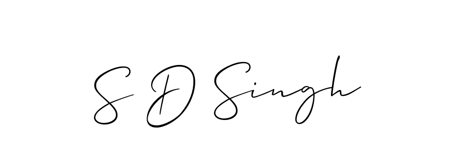 Best and Professional Signature Style for S D Singh. Allison_Script Best Signature Style Collection. S D Singh signature style 2 images and pictures png