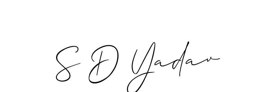 How to Draw S D Yadav signature style? Allison_Script is a latest design signature styles for name S D Yadav. S D Yadav signature style 2 images and pictures png